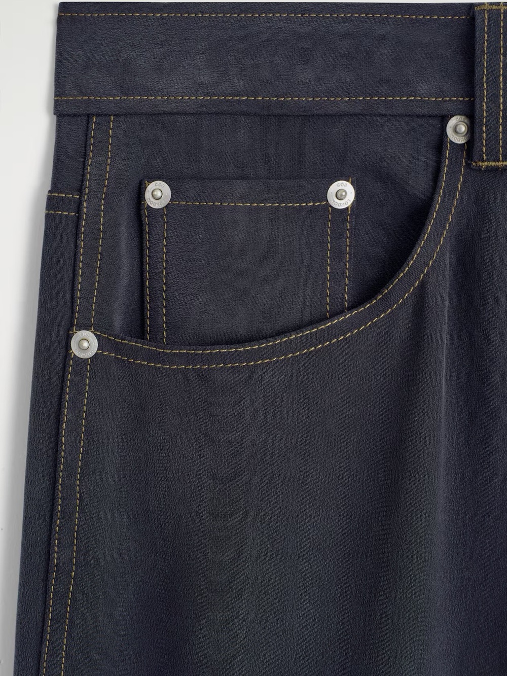 COS Wide-Leg Trousers in Dark Navy - Picture 6 of 11